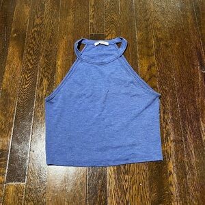 Zara Blue Halter Tank Top
